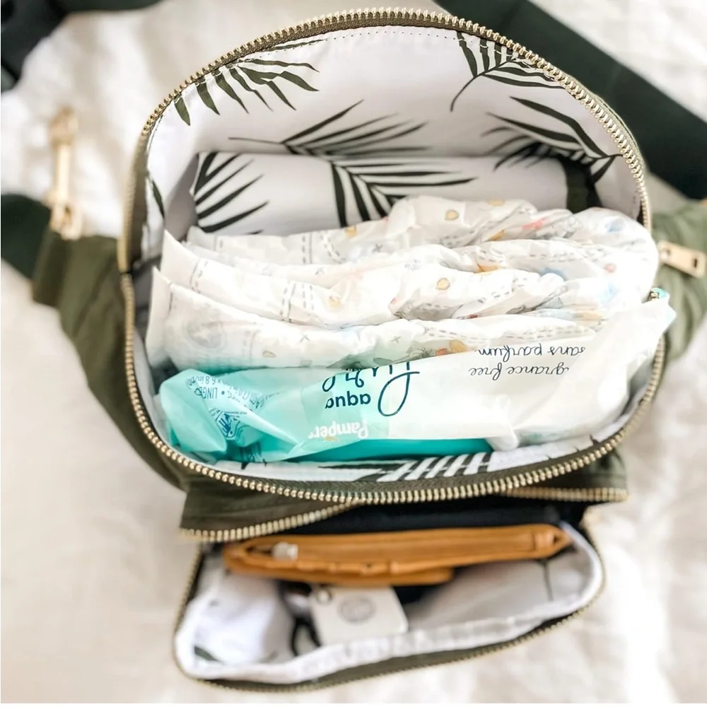 Green Belt Diaper Bag - Picture 3 of 14